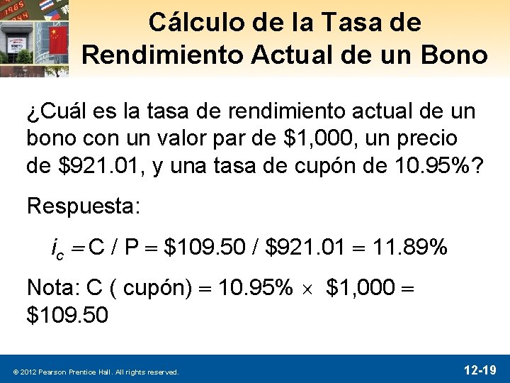 Cálculo de la Tasa de Rendimiento Actual de un Bono ¿Cuál es la tasa