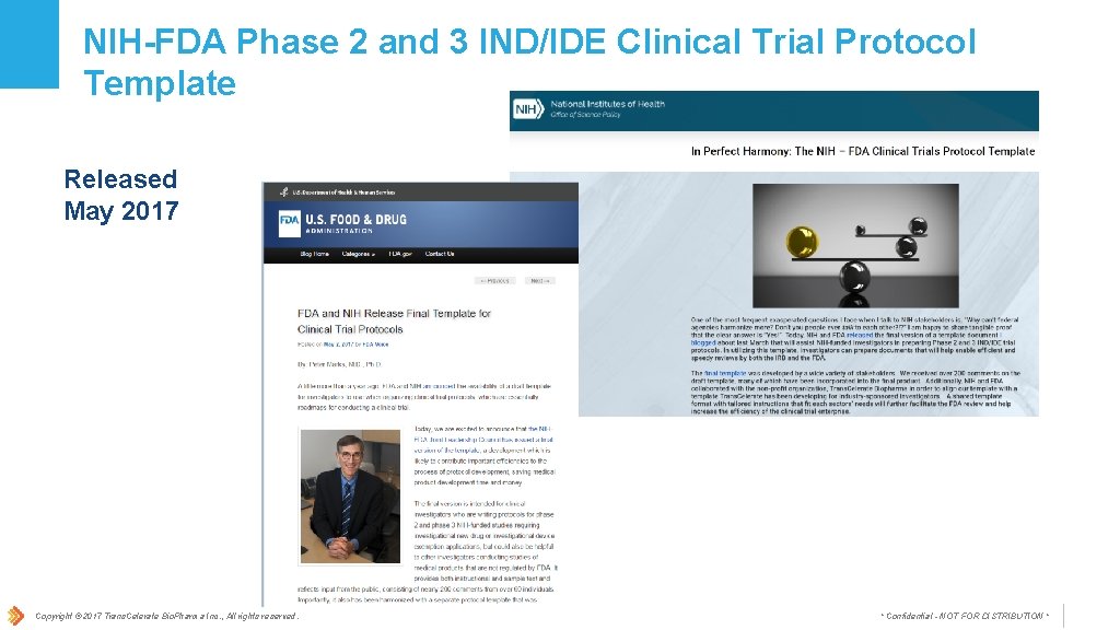 NIH-FDA Phase 2 and 3 IND/IDE Clinical Trial Protocol Template Released May 2017 Copyright