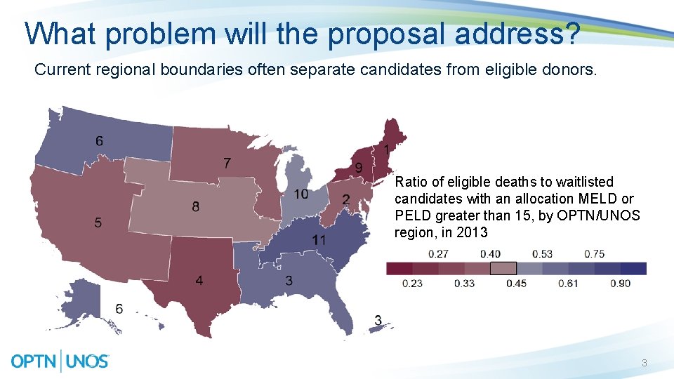 What problem will the proposal address? Current regional boundaries often separate candidates from eligible