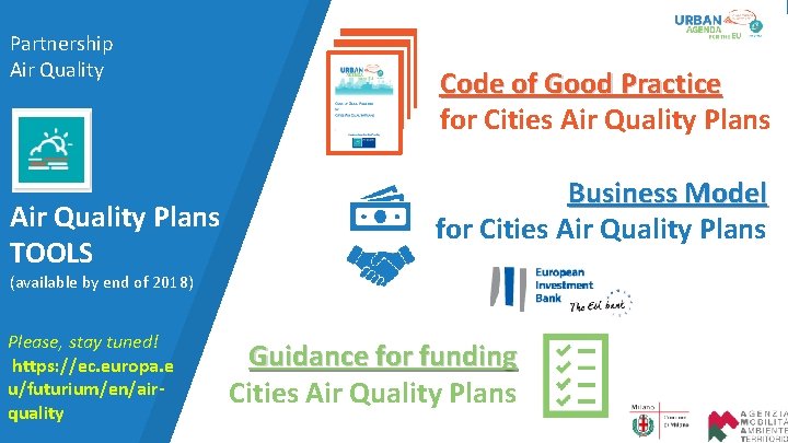 Partnership Air Quality Plans TOOLS Code of Good Practice for Cities AQPs Code of