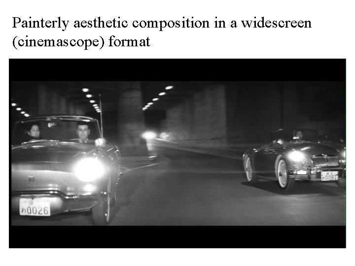 Painterly aesthetic composition in a widescreen (cinemascope) format 
