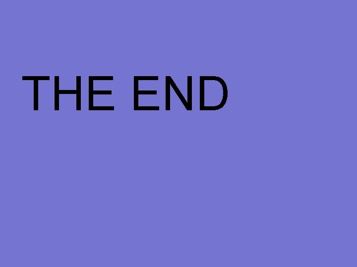 THE END 