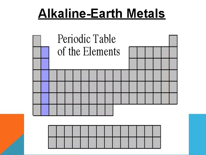 Alkaline-Earth Metals 