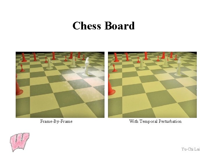 Chess Board Frame-By-Frame With Temporal Perturbation Yu-Chi Lai 