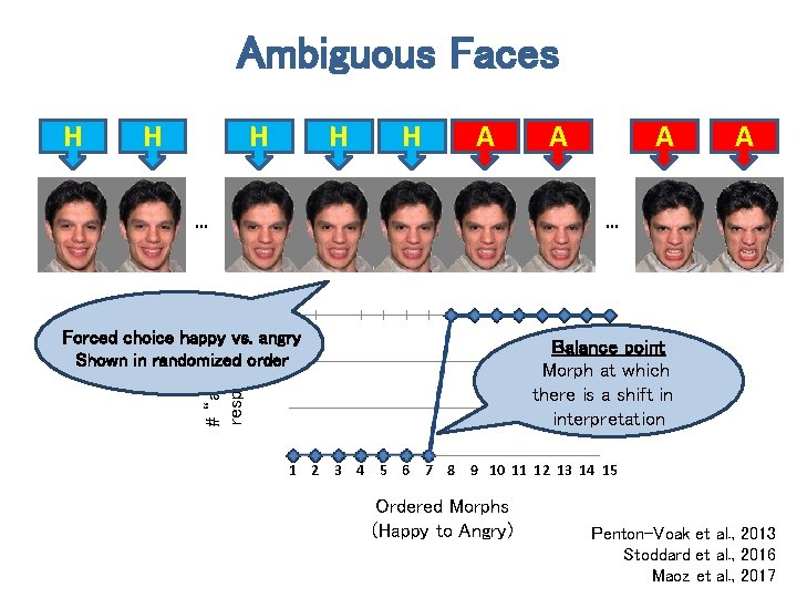 Ambiguous Faces H H H A … A A A … 3 # “angry”