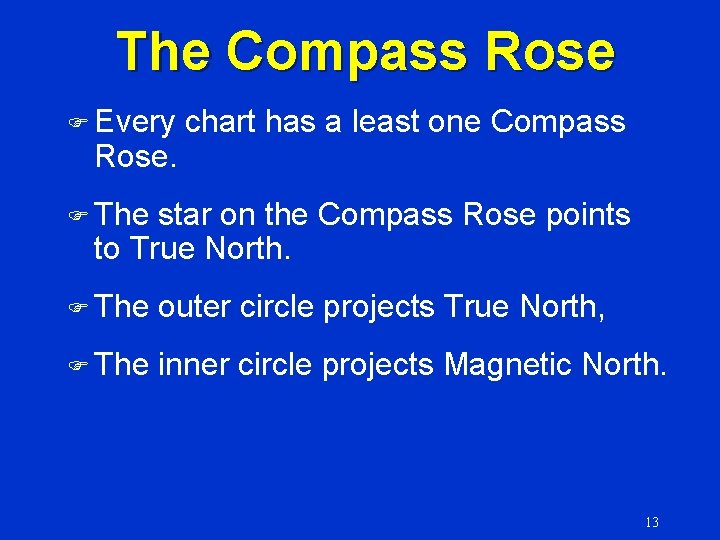 The Compass Rose F Every Rose. chart has a least one Compass F The