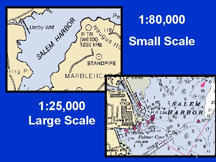 1: 80, 000 Small Scale 1: 25, 000 Large Scale 9 