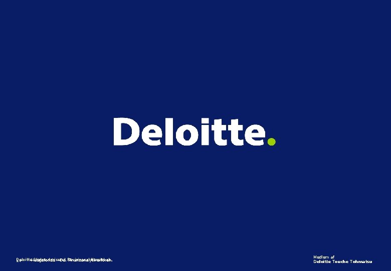 Deloitte. Hedgefonde Statsautoriseret - Da. Revisionsaktieselskab Finansanalytikerforen. 14 Medlem af Deloitte Touche Tohmatsu 