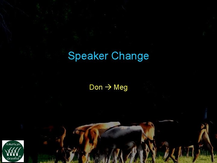 Speaker Change Don Meg 