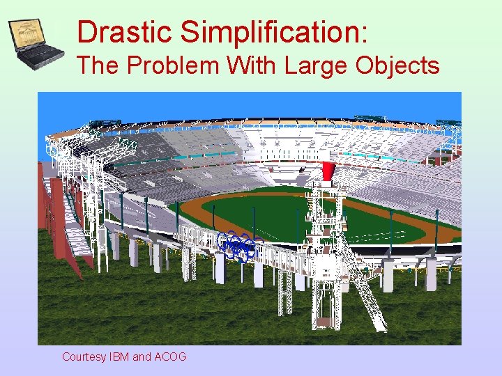 Drastic Simplification: The Problem With Large Objects Courtesy IBM and ACOG 