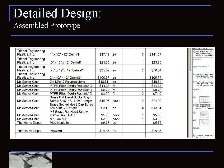 Detailed Design: Assembled Prototype 