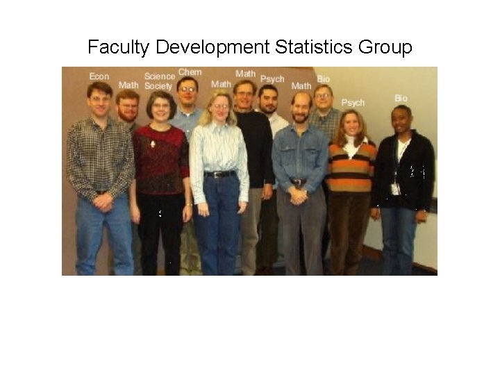 Faculty Development Statistics Group 