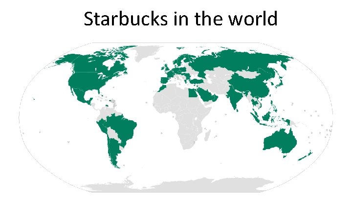 Starbucks in the world 
