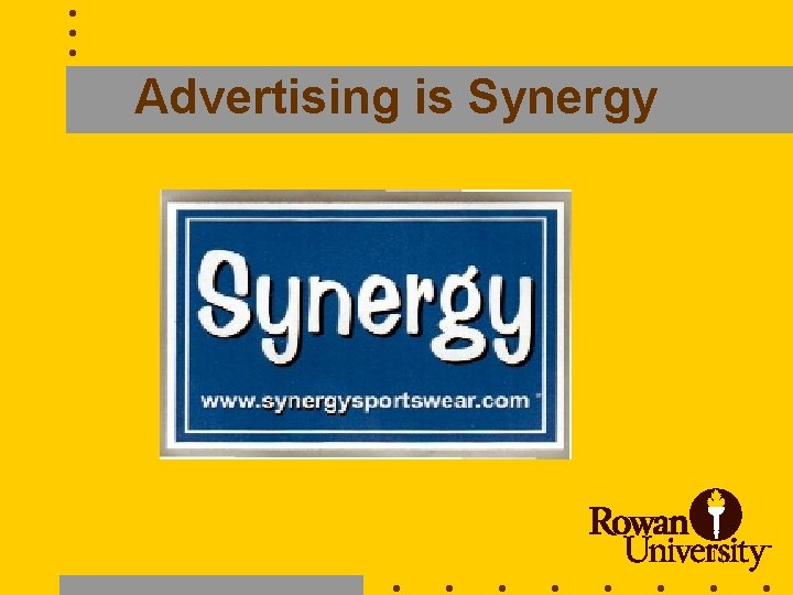 Advertising is Synergy 11 