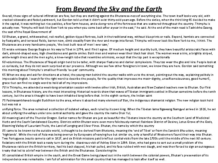 From Beyond the Sky and the Earth Overall, these signs of cultural infiltration are From Beyond the Sky and the Earth Overall, these signs of cultural infiltration are