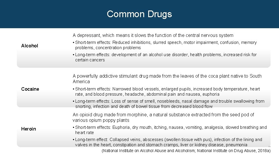 Common Drugs A depressant, which means it slows the function of the central nervous