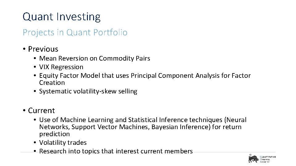 Quant Investing Projects in Quant Portfolio • Previous • Mean Reversion on Commodity Pairs