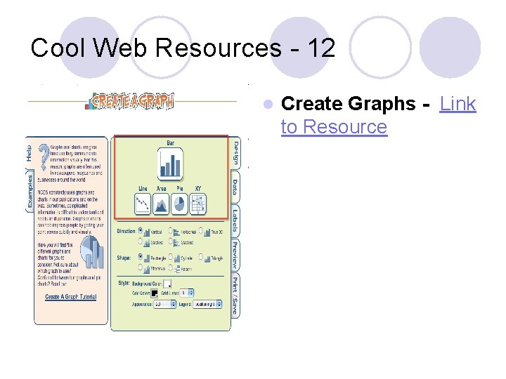 Cool Web Resources - 12 l Create Graphs - Link to Resource 