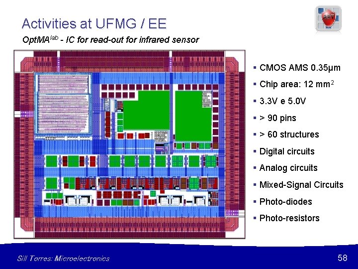 Activities at UFMG / EE Opt. MAlab - IC for read-out for infrared sensor