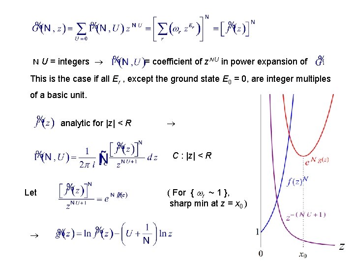 N U = integers = coefficient of z. N U in power expansion of