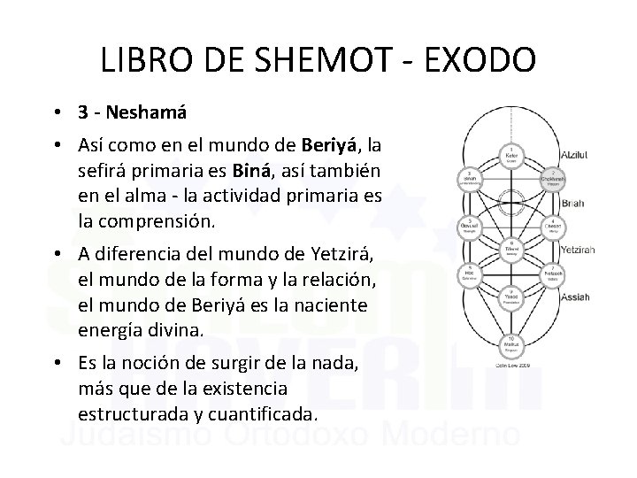 LIBRO DE SHEMOT - EXODO • 3 - Neshamá • Así como en el