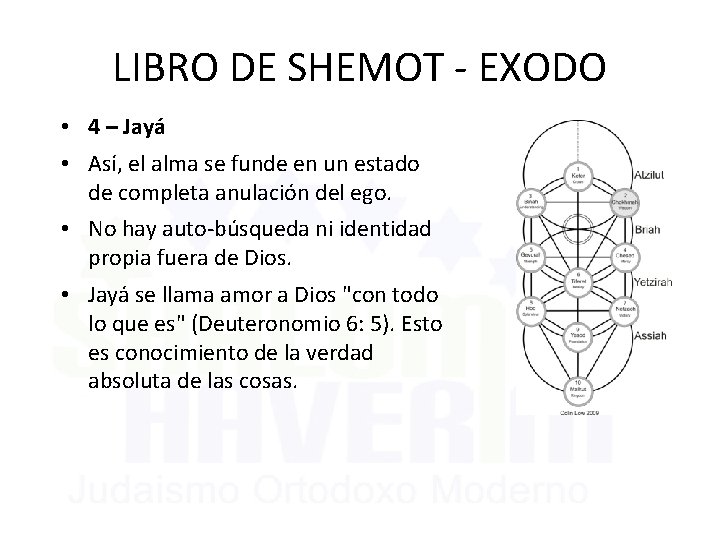 LIBRO DE SHEMOT - EXODO • 4 – Jayá • Así, el alma se