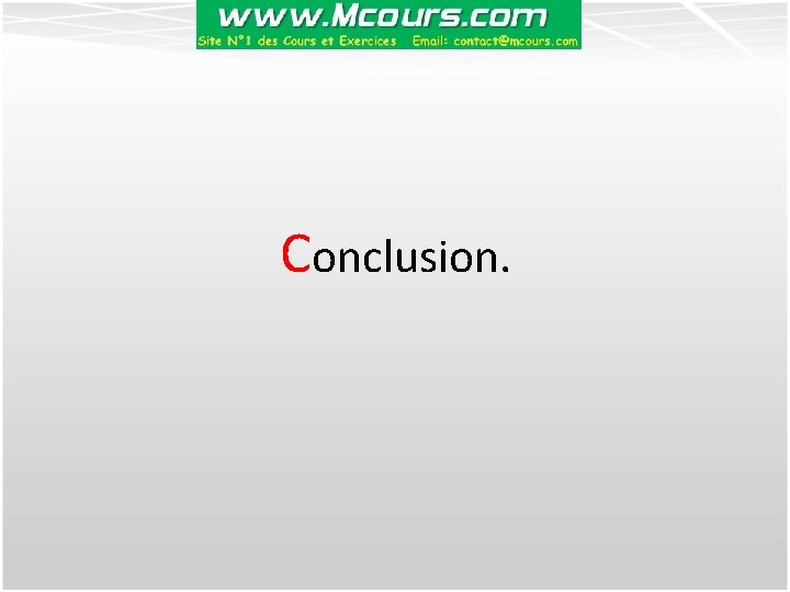 Conclusion. 