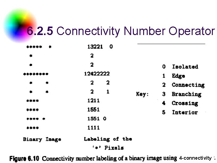 6. 2. 5 Connectivity Number Operator DC & CV Lab. CSIE NTU 4 -connectivity