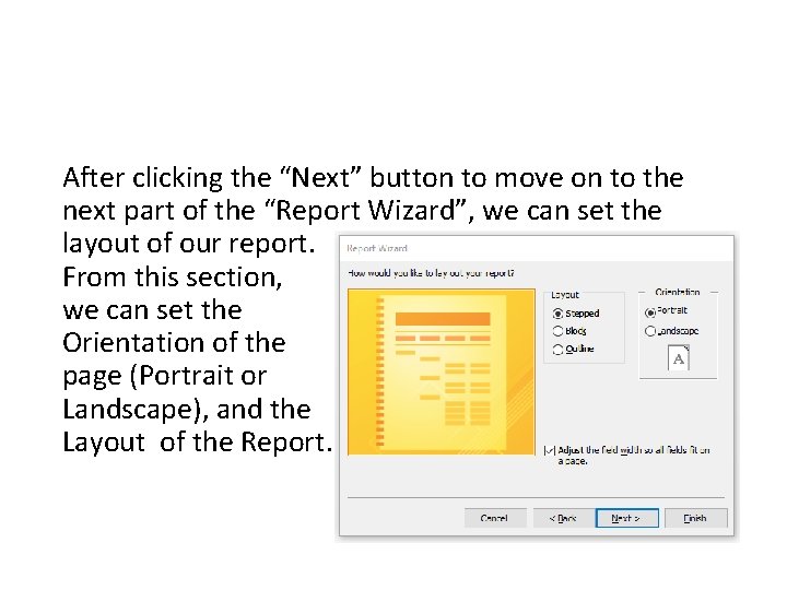 After clicking the “Next” button to move on to the next part of the