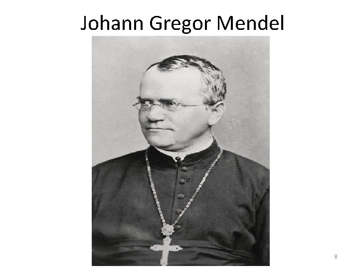 Johann Gregor Mendel 8 