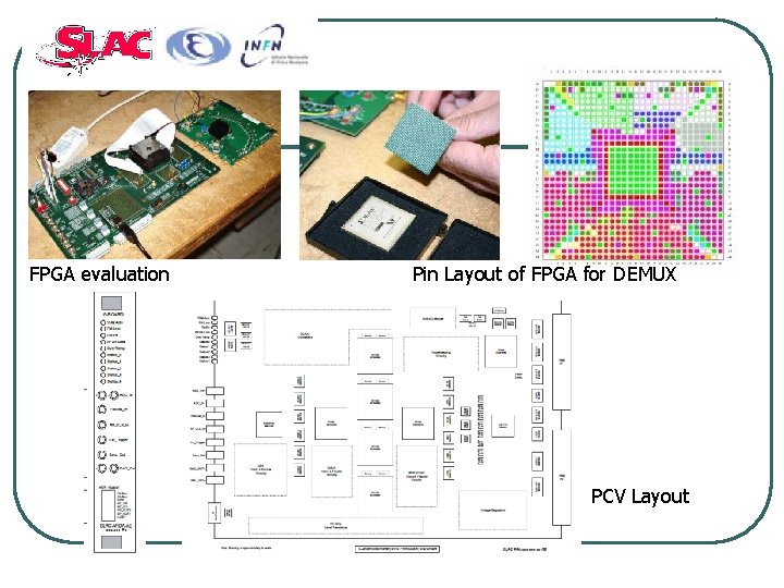 FPGA evaluation Pin Layout of FPGA for DEMUX PCV Layout 