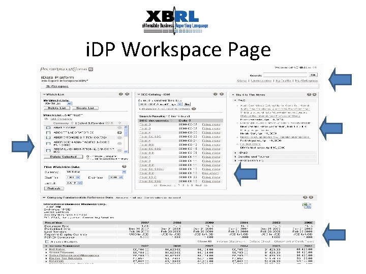 i. DP Workspace Page 