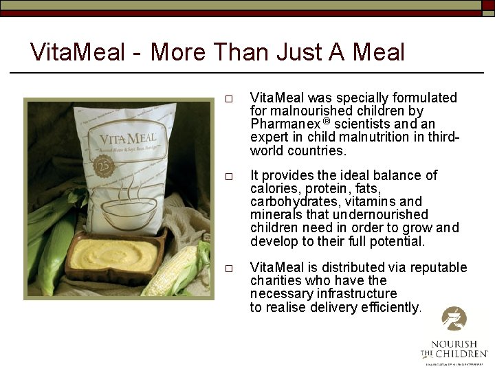 Vita. Meal - More Than Just A Meal o Vita. Meal was specially formulated