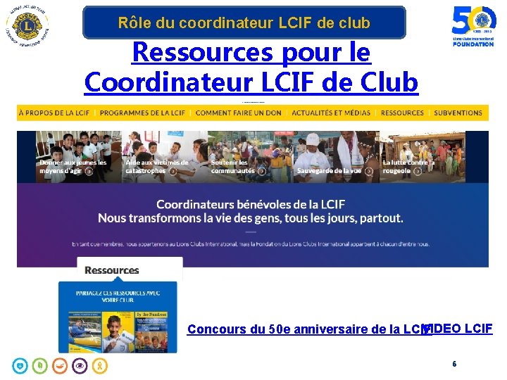 Rôle du coordinateur LCIF de club Ressources pour le Coordinateur LCIF de Club VIDEO