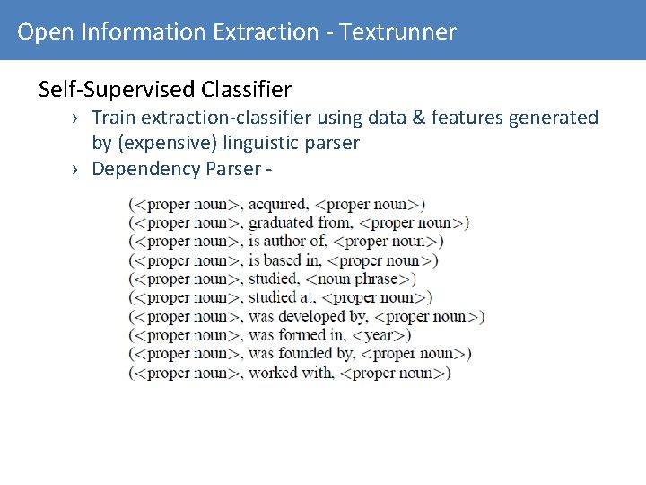 Open Information Extraction - Textrunner Self-Supervised Classifier › Train extraction-classifier using data & features