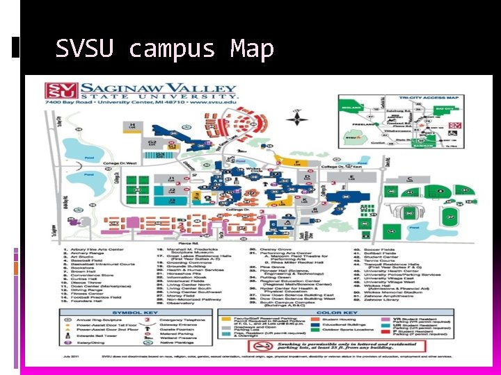 SVSU campus Map 