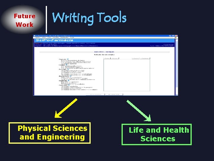 Future Work Writing Tools Physical Sciences and Engineering Life and Health Sciences 