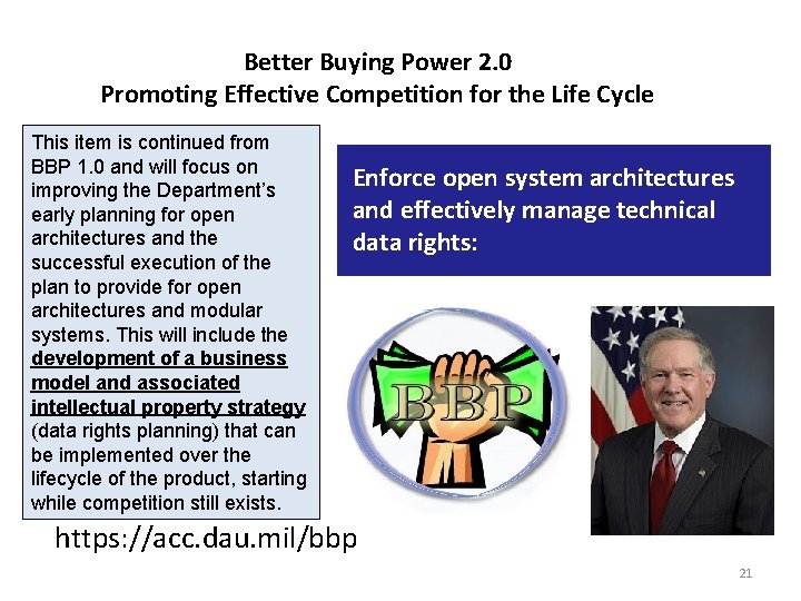 Better Buying Power 2. 0 Promoting Effective Competition for the Life Cycle This item Better Buying Power 2. 0 Promoting Effective Competition for the Life Cycle This item