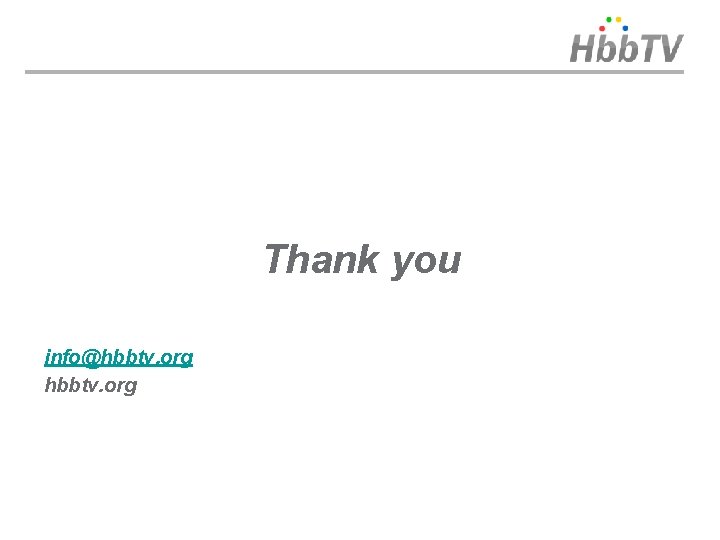 Thank you info@hbbtv. org 