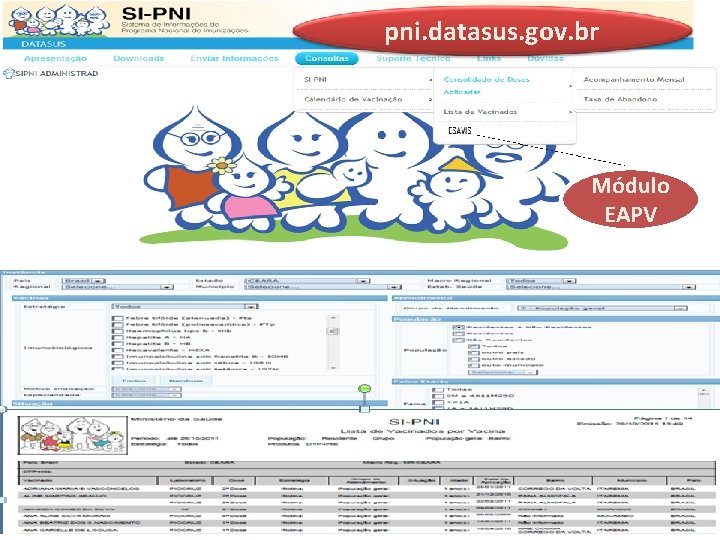 pni. datasus. gov. br Módulo EAPV 