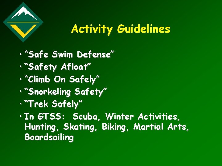 Health Safety Objectives Explain the health safety factors