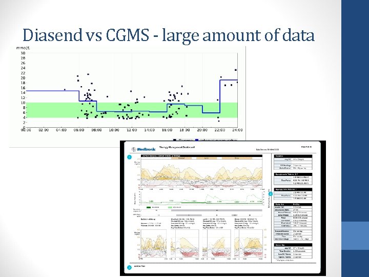Diasend vs CGMS - large amount of data 