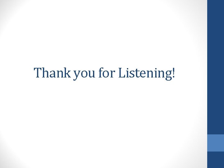 Thank you for Listening! 
