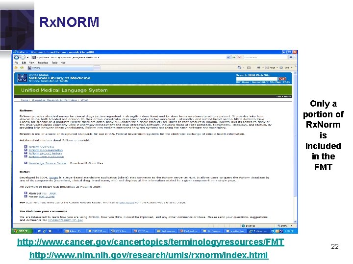 Rx. NORM Only a portion of Rx. Norm is included in the FMT http: