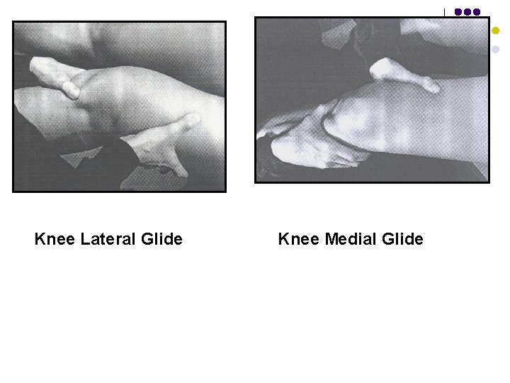 Knee Lateral Glide Knee Medial Glide 