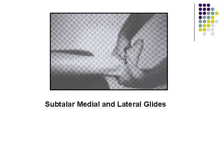 Subtalar Medial and Lateral Glides 