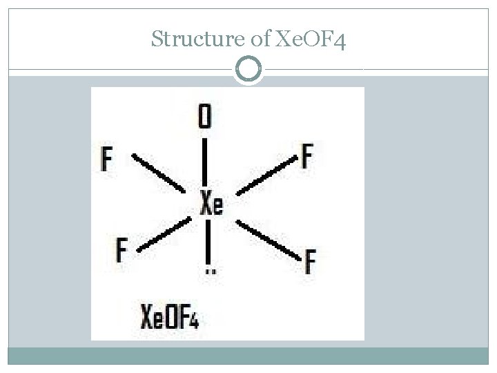 Structure of Xe. OF 4 