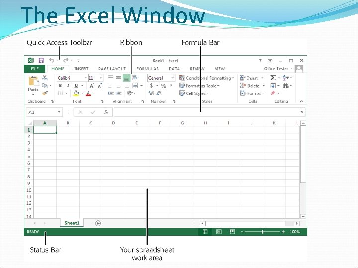The Excel Window 