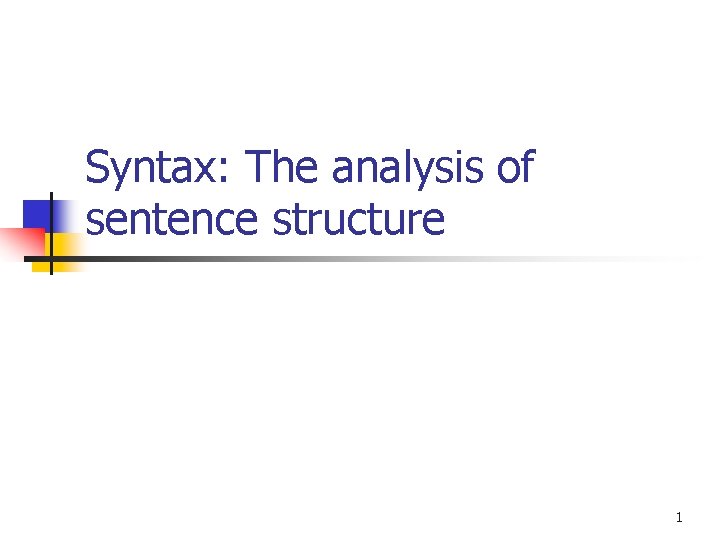 sentence-analyzer