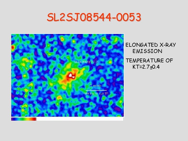 SL 2 SJ 08544 -0053 ELONGATED X-RAY EMISSION TEMPERATURE OF KT=2. 7± 0. 4